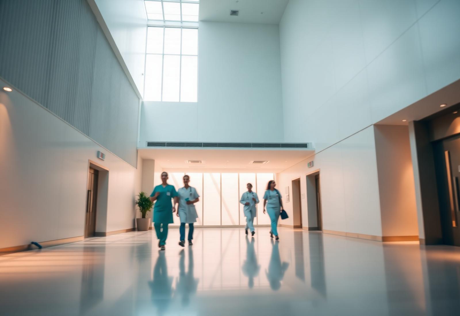 Kaiserhof Medical Center lobby with medical professionals